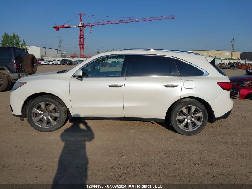 2015 Acura Mdx Advance VIN: 5FRYD4H86FB504277 Lot: 12044193