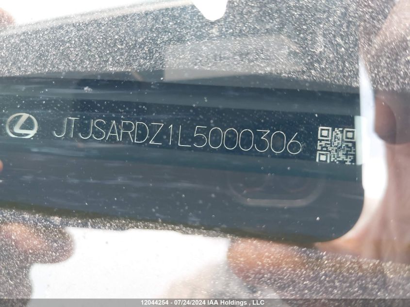 2020 Lexus Nx 300 VIN: JTJSARDZ1L5000306 Lot: 12044254