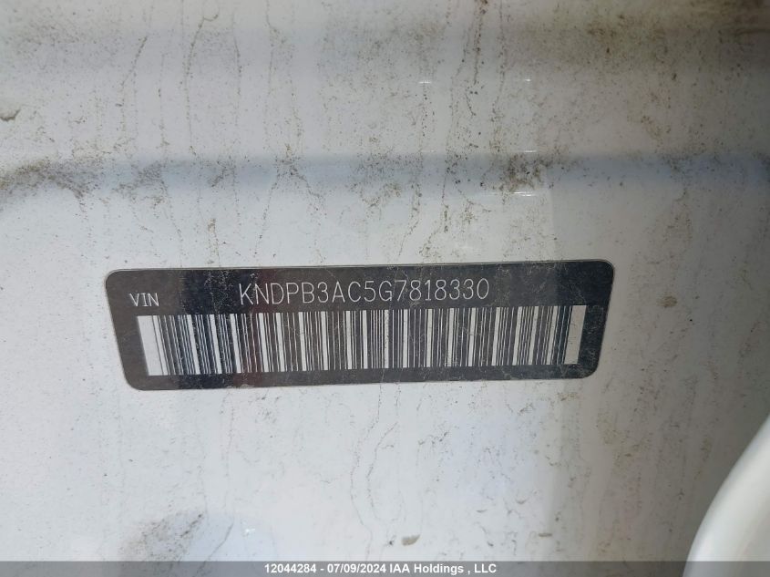 2016 Kia Sportage Lx VIN: KNDPB3AC5G7818330 Lot: 12044284