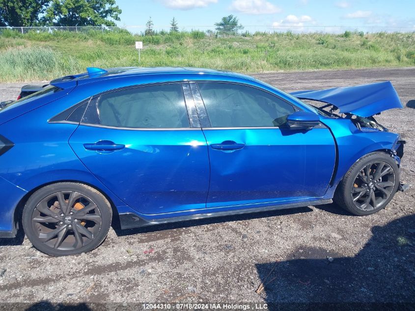 2018 Honda Civic Hatchback VIN: SHHFK7H99JU301674 Lot: 12044310