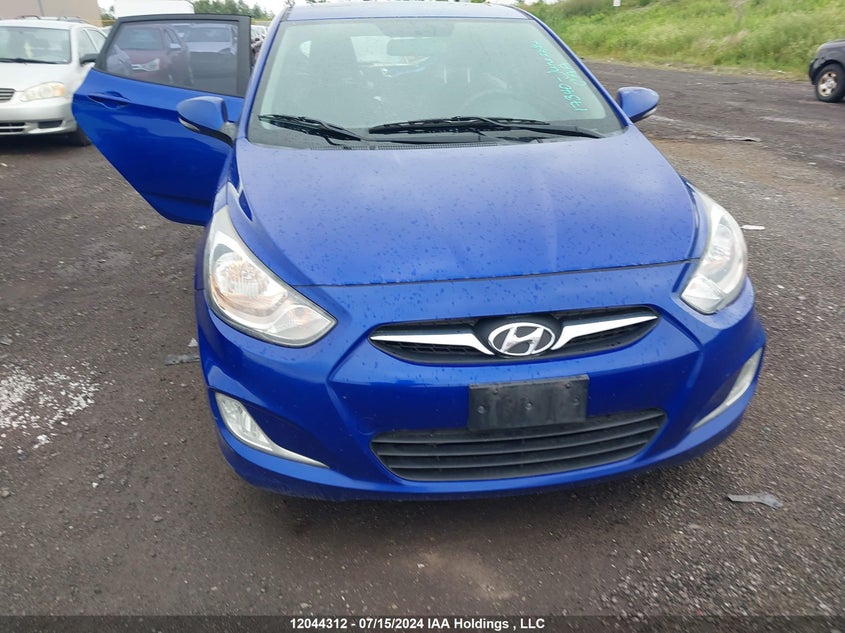 2012 Hyundai Accent Gls/Gs/Se VIN: KMHCU5AEXCU043553 Lot: 12044312