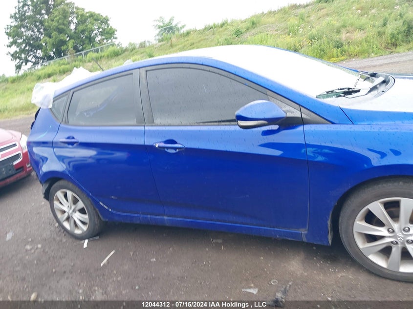 2012 Hyundai Accent Gls/Gs/Se VIN: KMHCU5AEXCU043553 Lot: 12044312