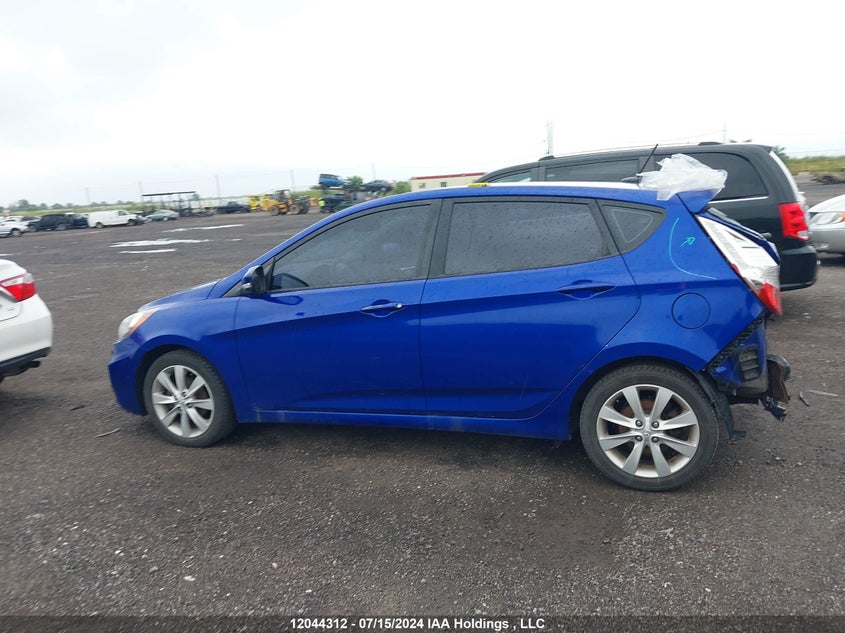 2012 Hyundai Accent Gls/Gs/Se VIN: KMHCU5AEXCU043553 Lot: 12044312