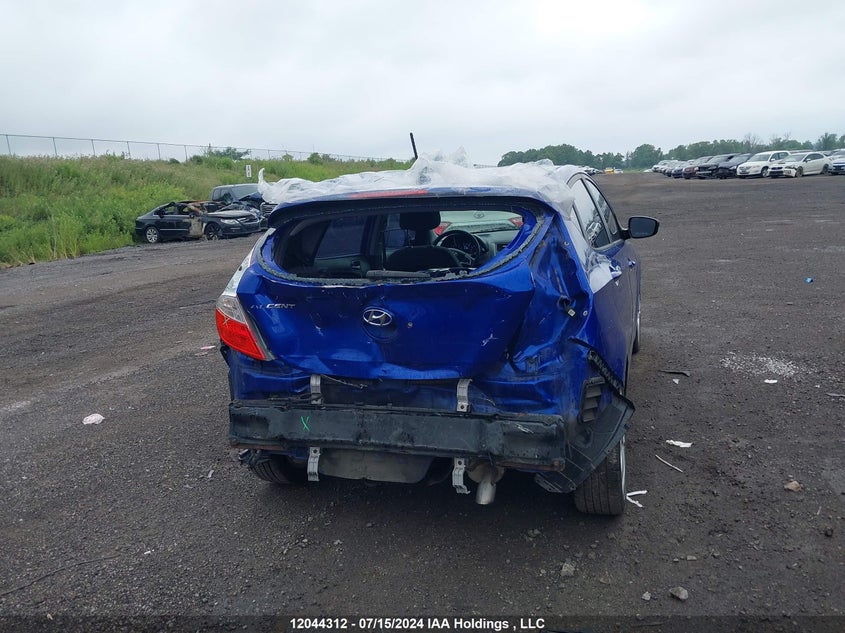 2012 Hyundai Accent Gls/Gs/Se VIN: KMHCU5AEXCU043553 Lot: 12044312