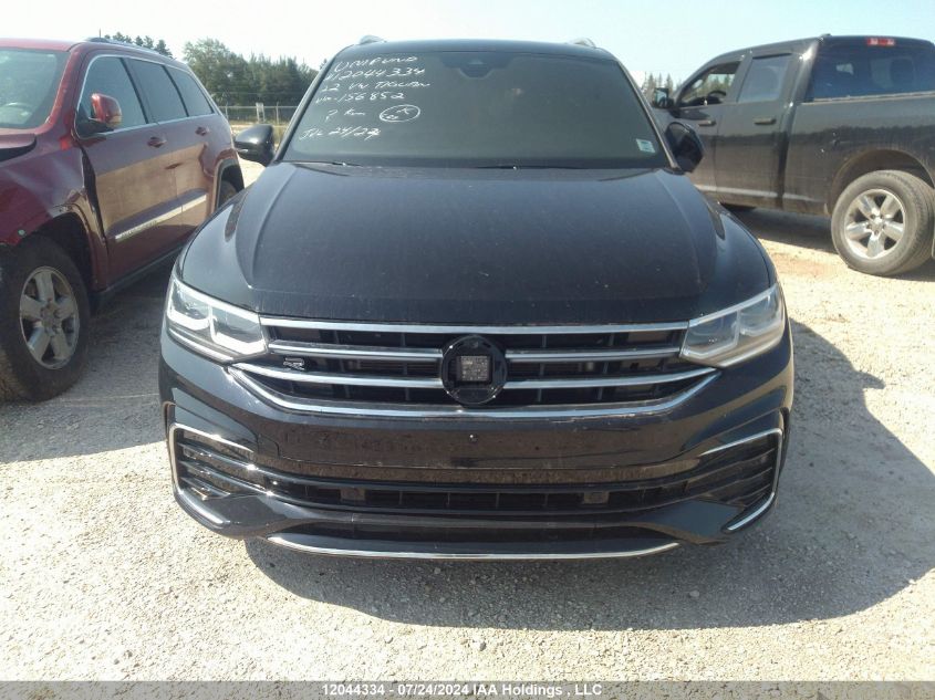 2022 Volkswagen Tiguan VIN: 3VV4B7AX9NM156852 Lot: 12044334