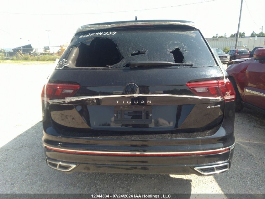 2022 Volkswagen Tiguan VIN: 3VV4B7AX9NM156852 Lot: 12044334