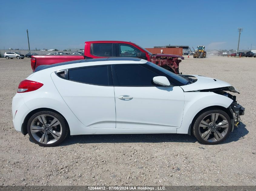 2014 Hyundai Veloster Tech VIN: KMHTC6AD9EU190000 Lot: 12044412