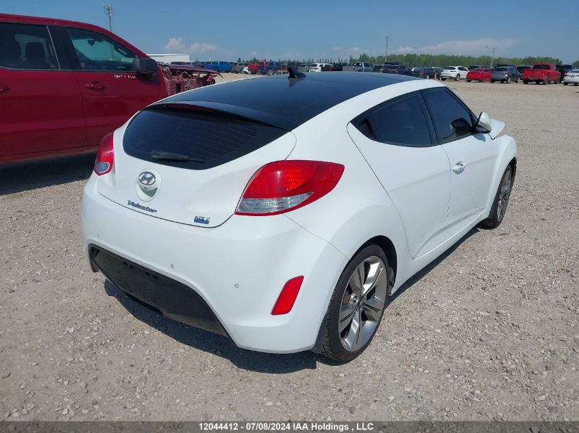 2014 Hyundai Veloster Tech VIN: KMHTC6AD9EU190000 Lot: 12044412