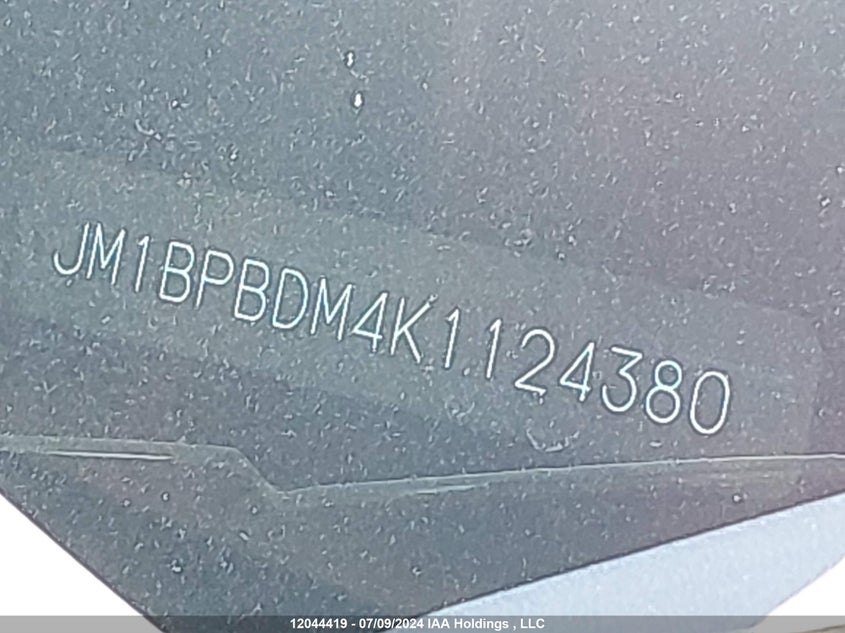 2019 Mazda Mazda3 VIN: JM1BPBDM4K1124380 Lot: 12044419