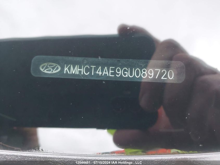 2016 Hyundai Accent Se VIN: KMHCT4AE9GU089720 Lot: 12044451