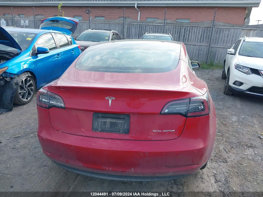 2020 Tesla Model 3 VIN: 5YJ3E1EB1LF722615 Lot: 12044491