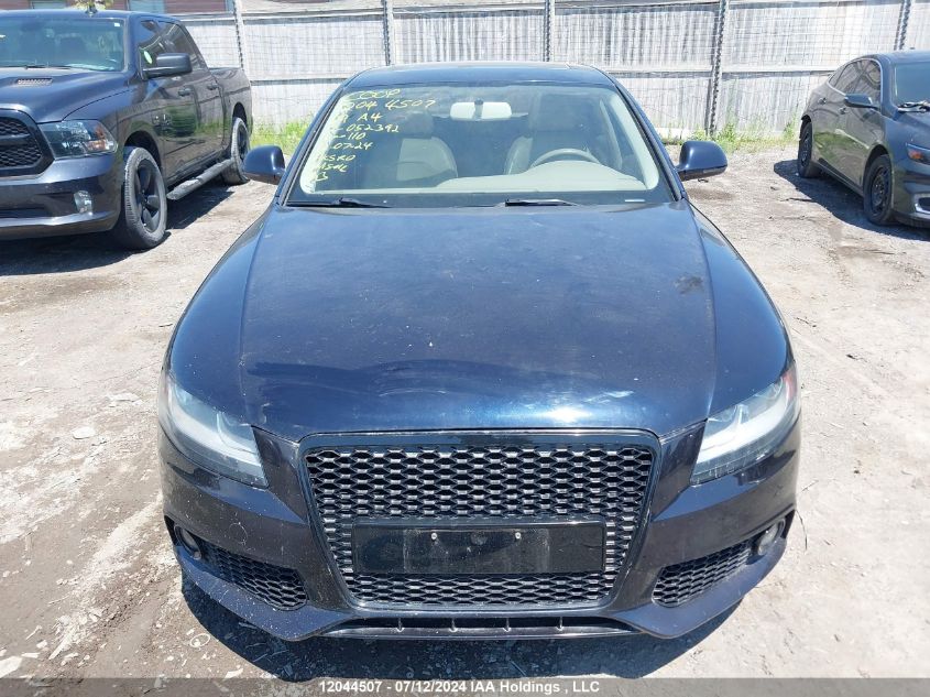 2009 Audi A4 VIN: WAULF68K29N052392 Lot: 12044507