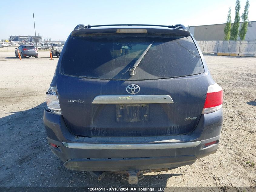 2013 Toyota Highlander V6 VIN: 5TDBK3EH5DS209238 Lot: 12044513