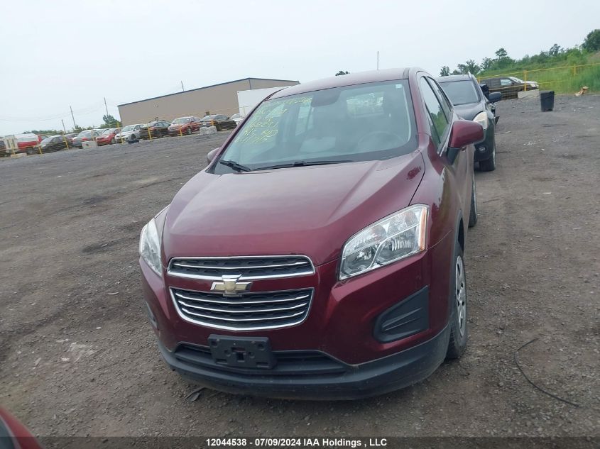 2016 Chevrolet Trax VIN: 3GNCJKSB7GL168291 Lot: 12044538