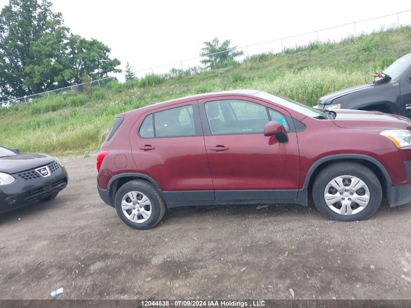 2016 Chevrolet Trax VIN: 3GNCJKSB7GL168291 Lot: 12044538
