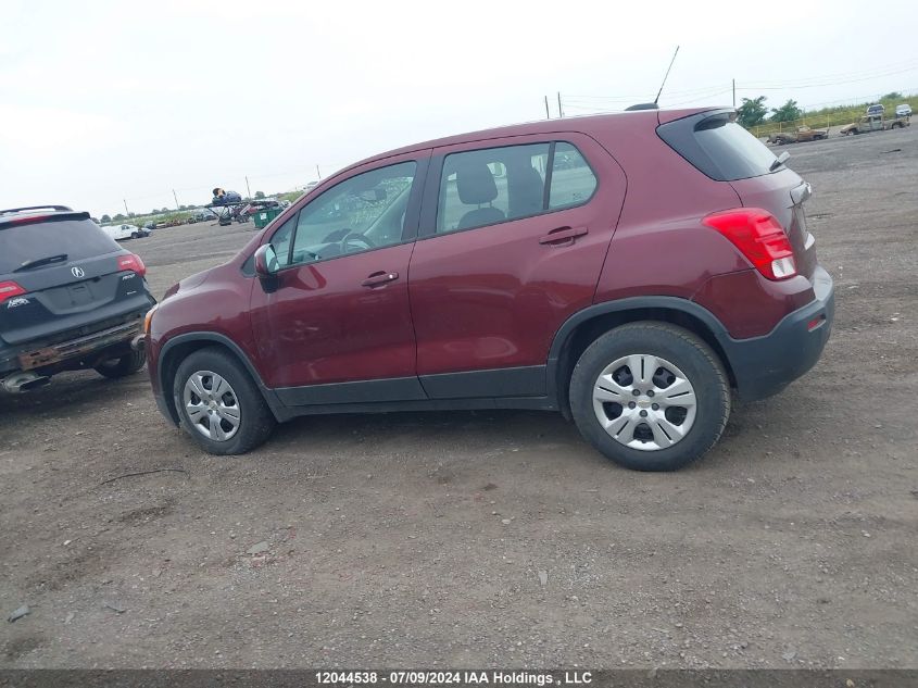 2016 Chevrolet Trax VIN: 3GNCJKSB7GL168291 Lot: 12044538