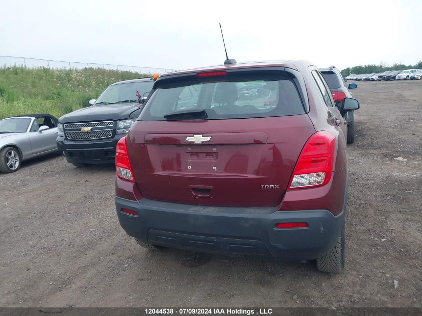 2016 Chevrolet Trax VIN: 3GNCJKSB7GL168291 Lot: 12044538