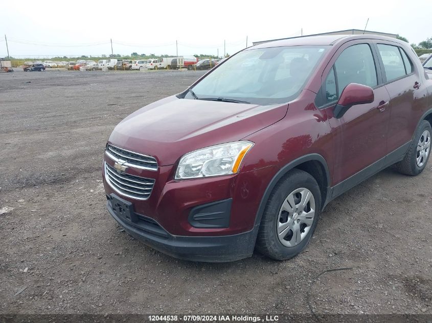 2016 Chevrolet Trax VIN: 3GNCJKSB7GL168291 Lot: 12044538