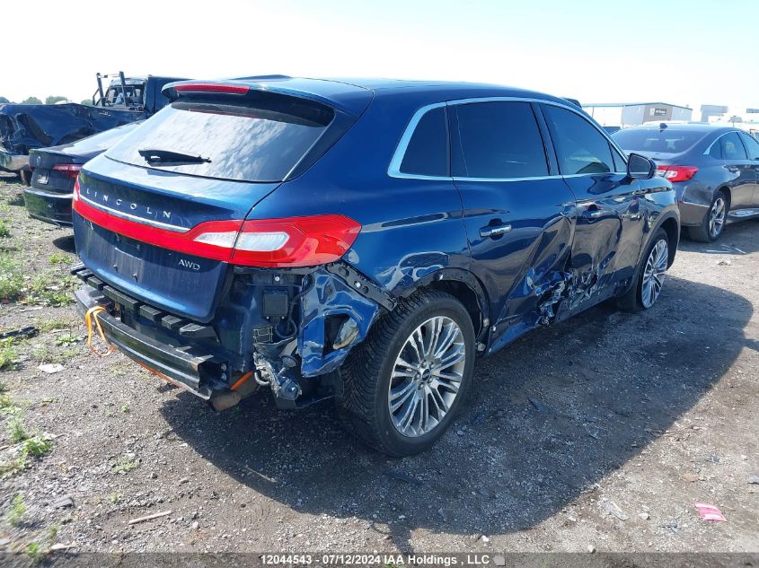 2017 Lincoln Mkx Reserve VIN: 2LMPJ8LR1HBL50557 Lot: 12044543