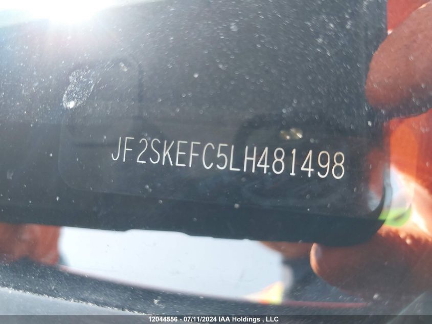 2020 Subaru Forester VIN: JF2SKEFC5LH481498 Lot: 12044556