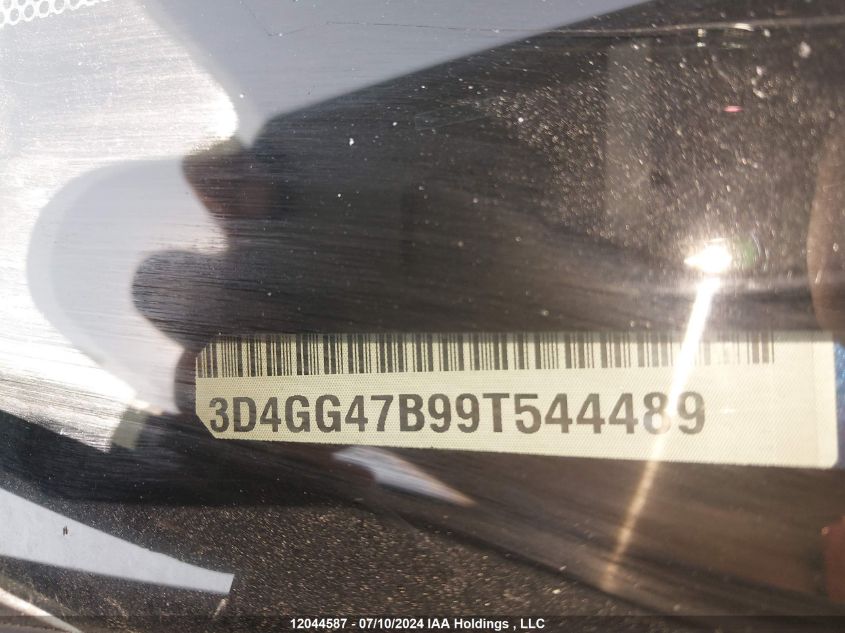 2009 Dodge Journey Se VIN: 3D4GG47B99T544489 Lot: 12044587