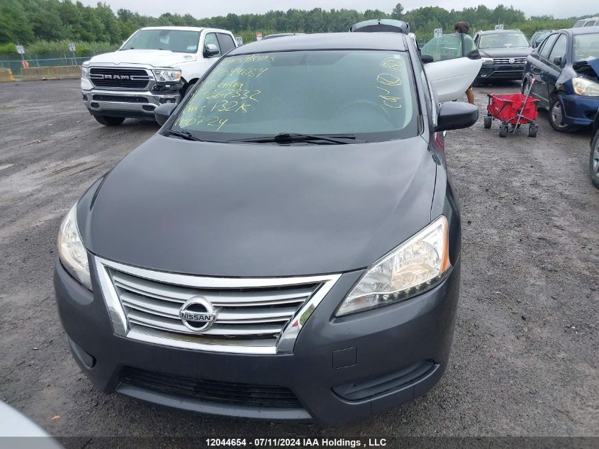 2013 Nissan Sentra S/Sv/Sr/Sl VIN: 3N1AB7AP6DL667332 Lot: 12044654