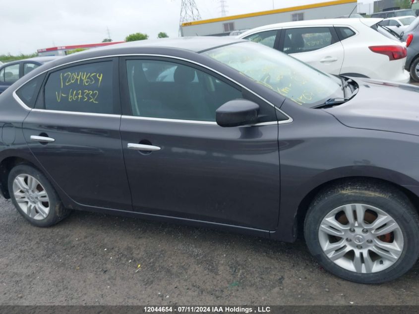 2013 Nissan Sentra S/Sv/Sr/Sl VIN: 3N1AB7AP6DL667332 Lot: 12044654