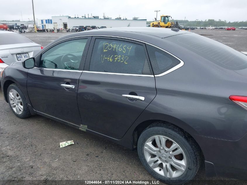 2013 Nissan Sentra S/Sv/Sr/Sl VIN: 3N1AB7AP6DL667332 Lot: 12044654