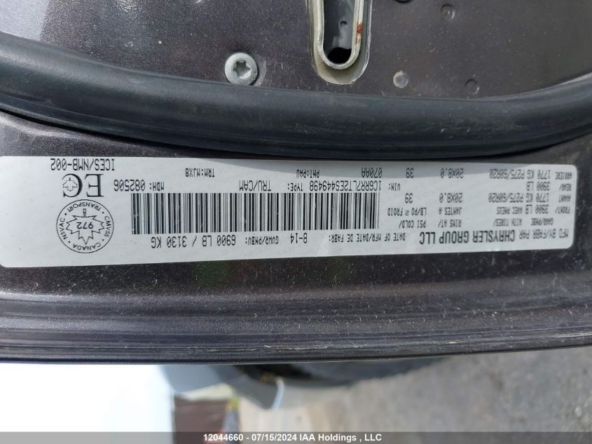 2014 Ram 1500 Slt VIN: 1C6RR7LT2ES449498 Lot: 12044660