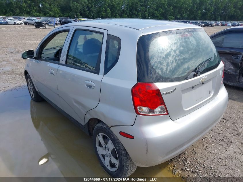 2008 Chevrolet Aveo VIN: KL1TD65678B261277 Lot: 12044668