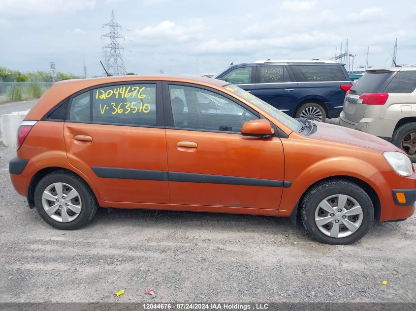 2008 Kia Rio VIN: KNADE163586363510 Lot: 12044676