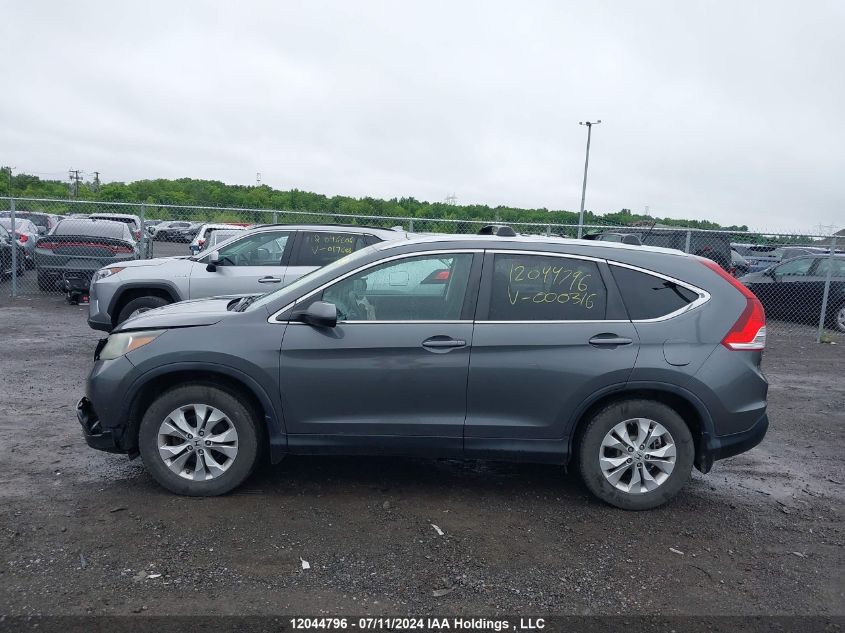 2013 Honda Cr-V VIN: 2HKRM3H56DH000316 Lot: 12044796