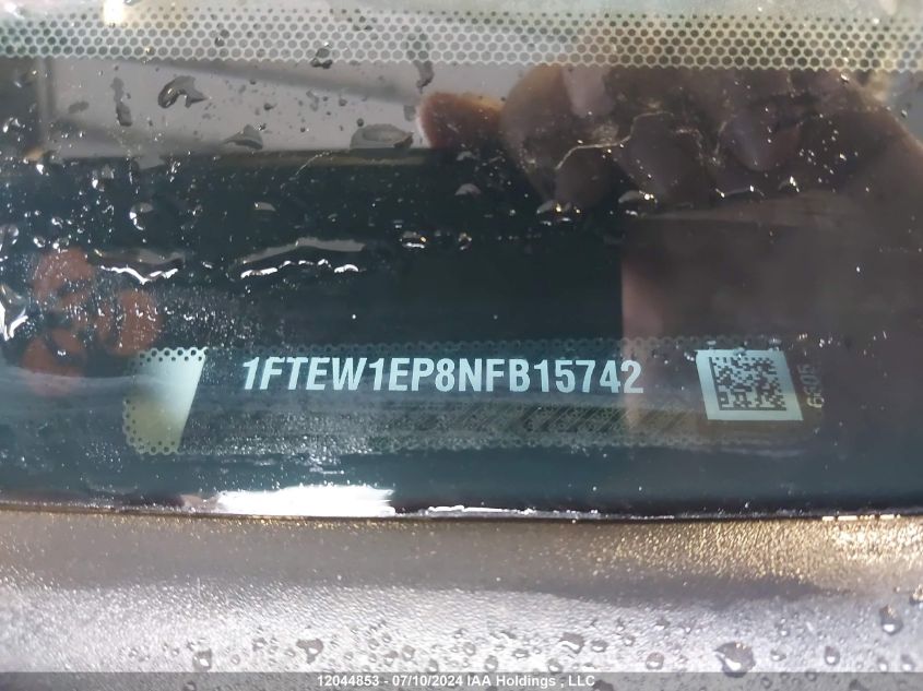 2022 Ford F150 Supercrew VIN: 1FTEW1EP8NFB15742 Lot: 12044853