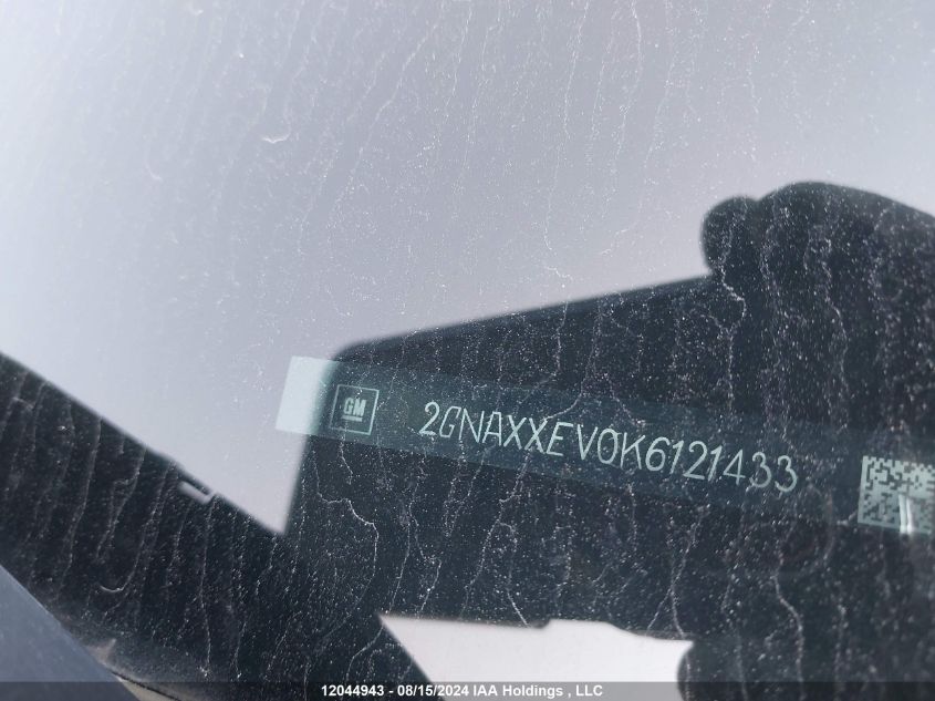 2019 Chevrolet Equinox Premier VIN: 2GNAXXEV0K6121433 Lot: 12044943