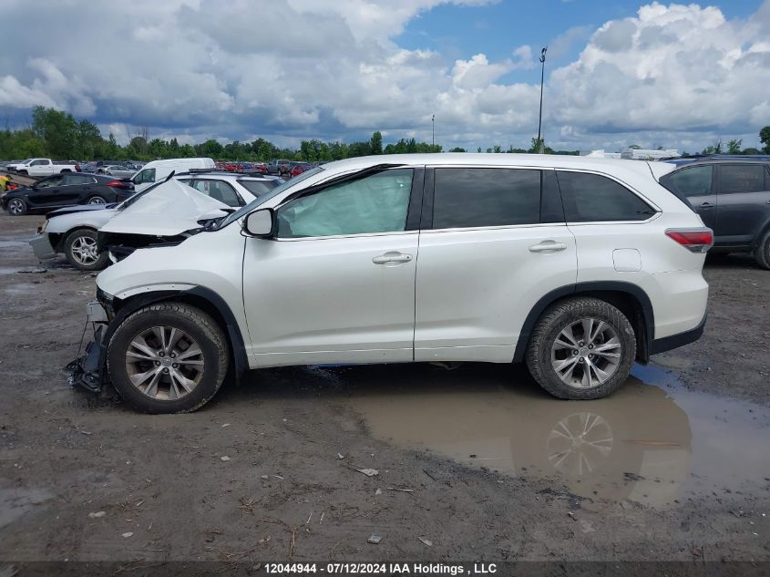 2015 Toyota Highlander VIN: 5TDZKRFHXFS047089 Lot: 12044944