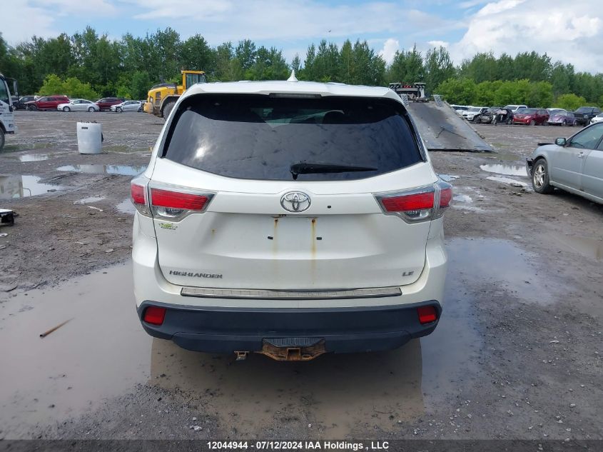 2015 Toyota Highlander VIN: 5TDZKRFHXFS047089 Lot: 12044944
