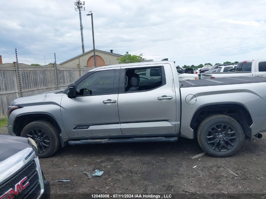 2022 Toyota Tundra Crewmax Platinum/Crewmax 1794 VIN: 5TFNA5DBXNX012571 Lot: 12045008