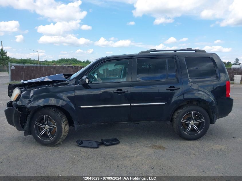 2011 Honda Pilot Touring VIN: 5FNYF4H92BB502363 Lot: 12045029