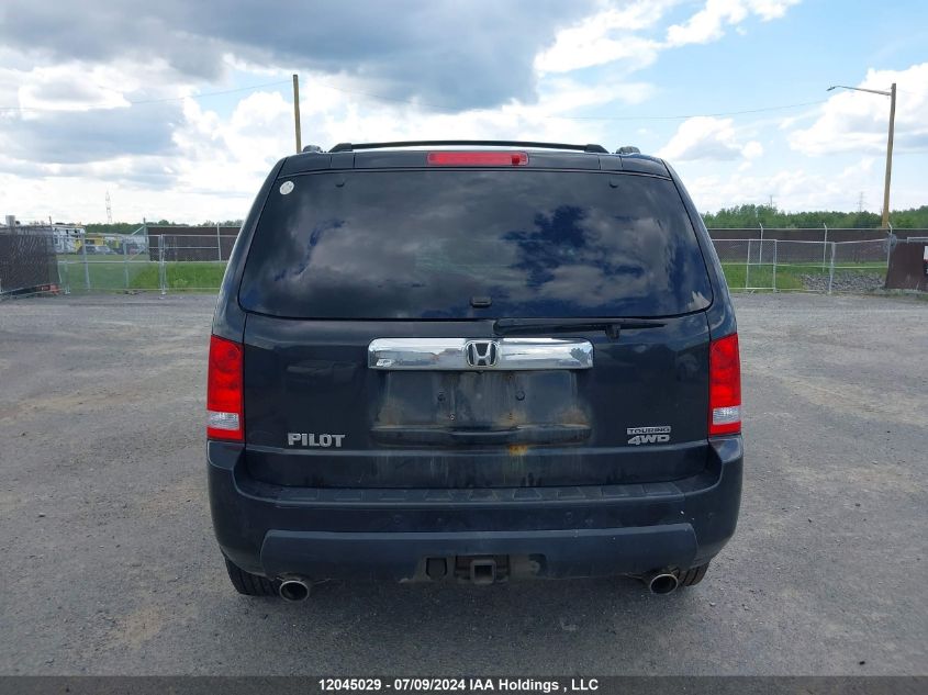 2011 Honda Pilot Touring VIN: 5FNYF4H92BB502363 Lot: 12045029