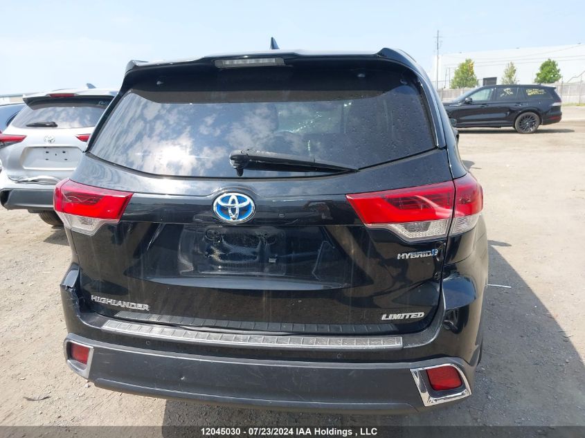 2019 Toyota Highlander Hybrid Limited VIN: 5TDDGRFH6KS061223 Lot: 12045030
