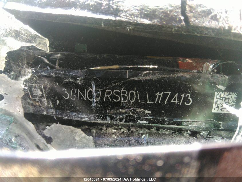 2020 Chevrolet Trax VIN: 3GNCJRSB0LL117413 Lot: 12045091