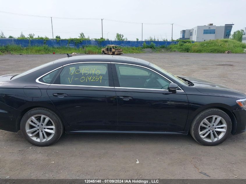 2021 Volkswagen Passat VIN: 1VWBA7A3XMC014254 Lot: 12045140
