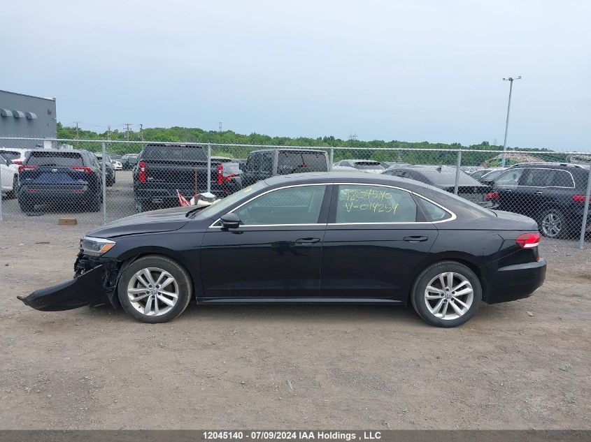 2021 Volkswagen Passat VIN: 1VWBA7A3XMC014254 Lot: 12045140