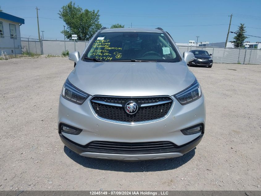 2018 Buick Encore Premium VIN: KL4CJHSB3JB554950 Lot: 12045149
