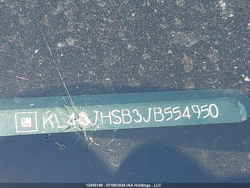 2018 Buick Encore Premium VIN: KL4CJHSB3JB554950 Lot: 12045149