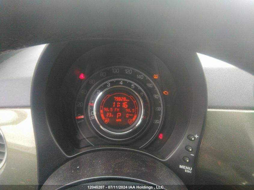 2012 Fiat 500 Sport VIN: 3C3CFFBR0CT107507 Lot: 12045207