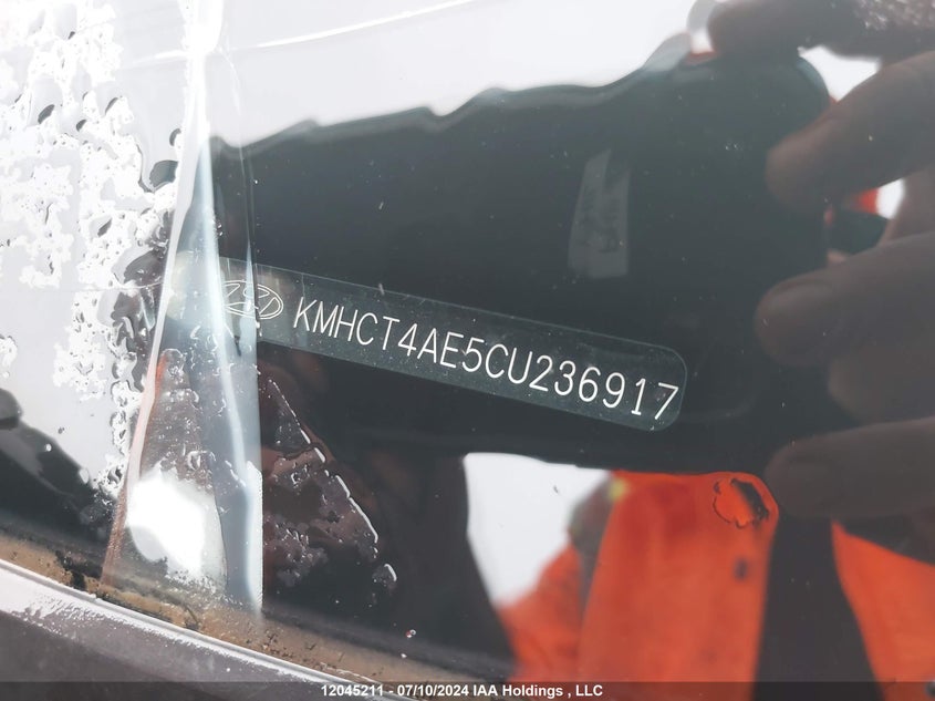 2012 Hyundai Accent VIN: KMHCT4AE5CU236917 Lot: 12045211