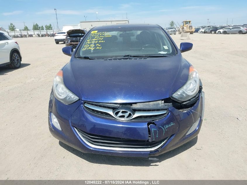 2012 Hyundai Elantra Gls VIN: 5NPDH4AE6CH066054 Lot: 12045222
