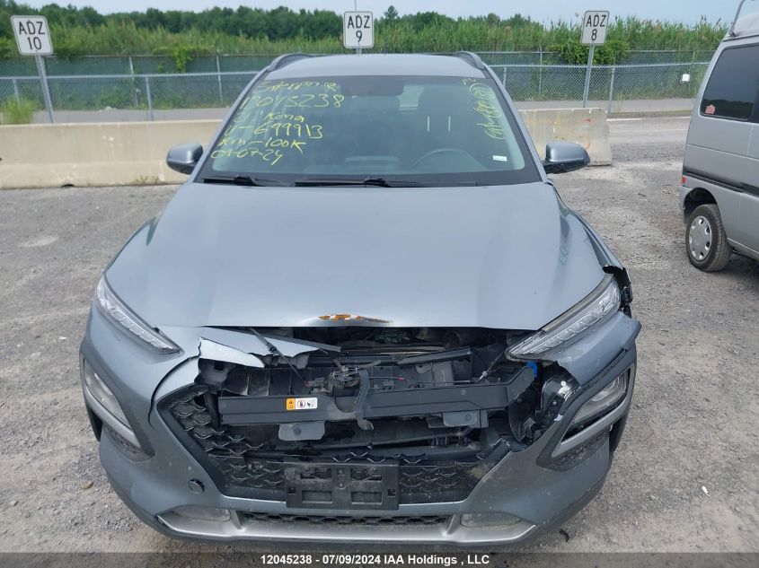 2021 Hyundai Kona Sel VIN: KM8K2CAA0MU699913 Lot: 12045238