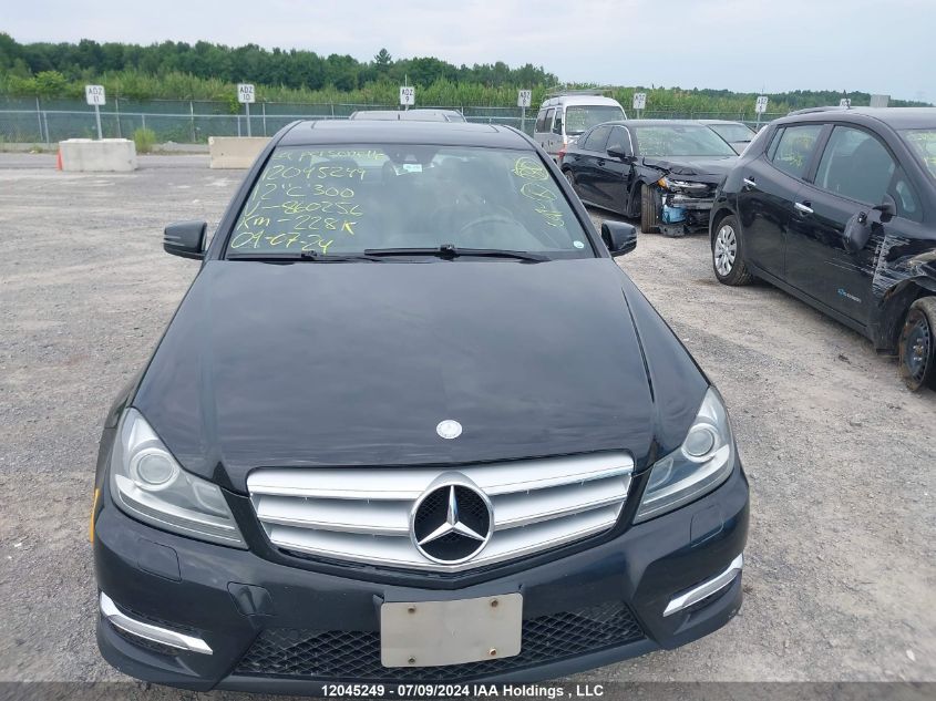 2012 Mercedes-Benz C 300 4Matic VIN: WDDGF8BB2CF860256 Lot: 12045249